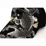 画像3: 【帽子】　刺繍綿キャップ　鯉 (3)