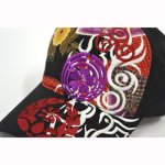 画像3: 【帽子】　刺繍綿キャップ　家紋トライバル (3)