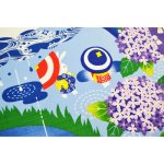 画像2: 【小風呂敷：四季彩布】「紫陽花（6月）」綿100% 50cm角 日本製 (2)