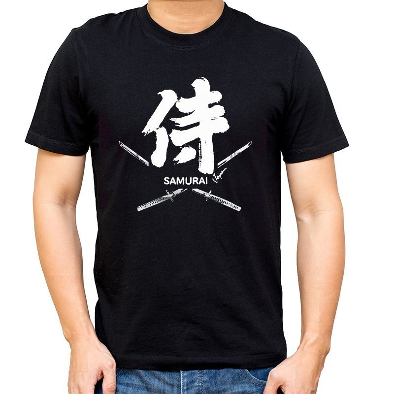 画像1: [Tシャツ] 「サムライ」ブラック×5枚セット (1)