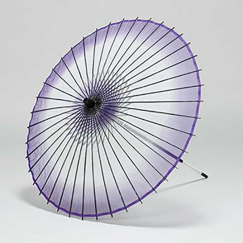 画像1: [日本の歳時記24]「稽古用 絹傘(尺6寸)2本継ぎ (紫)」 (1)
