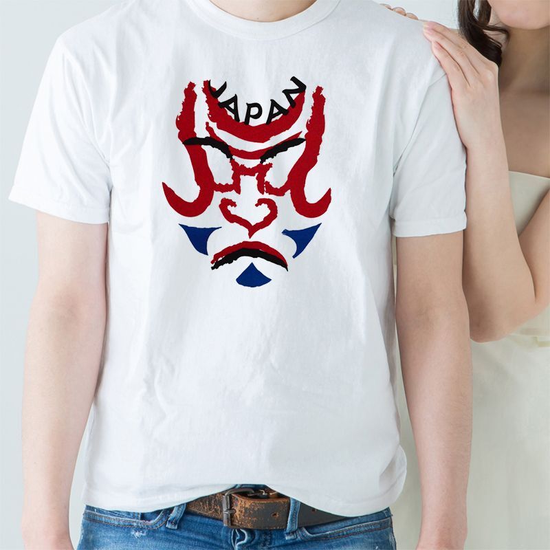 画像1: [Tシャツ] 「かぶきJAPAN」ホワイト×5枚セット (1)